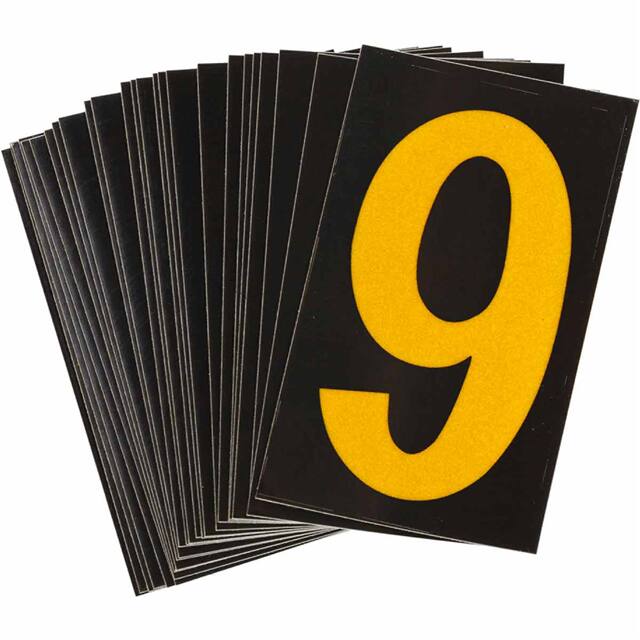 5905-9 B997 BRADYLITE N&L REFL YEL/BLK