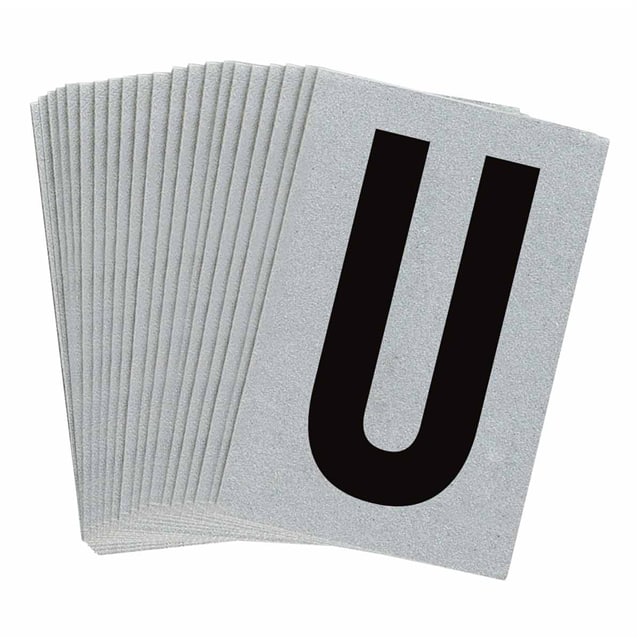 5900-U B997 BRADYLITE N&L BLK/REFL SLV