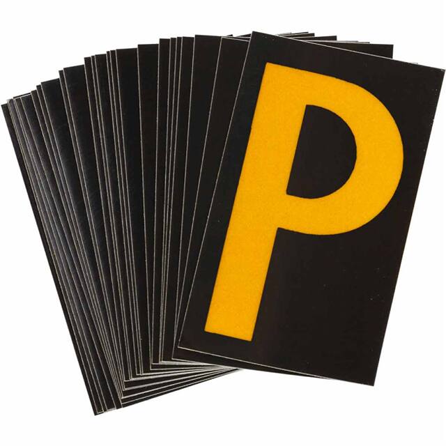5905-P B997 BRADYLITE N&L REFL YEL/BLK