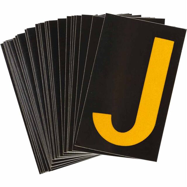 5905-J B997 BRADYLITE N&L REFL YEL/BLK