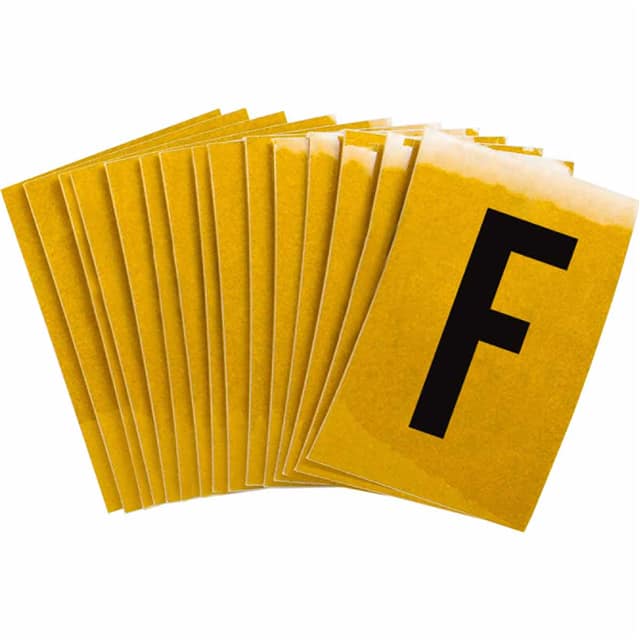 5920-F B997 BRADYLITE N&L BLK/RELF YEL