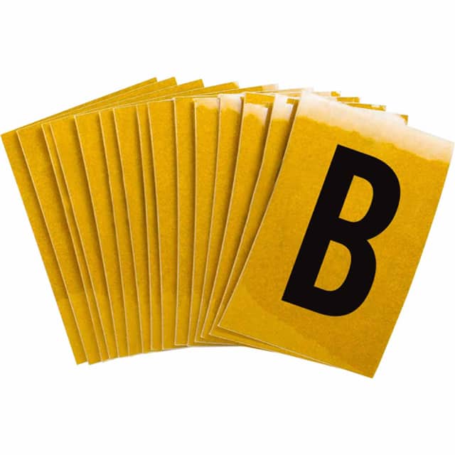 5920-B B997 BRADYLITE N&L BLK/RELF YEL
