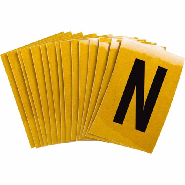 5920-N B997 BRADYLITE N&L BLK/RELF YEL