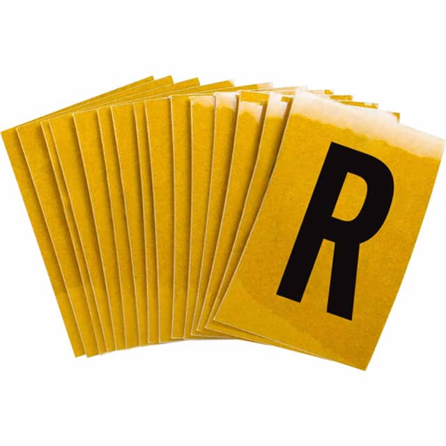 5920-R B997 BRADYLITE N&L BLK/RELF YEL