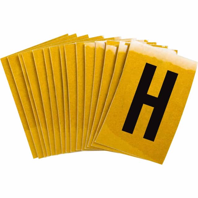 5920-H B997 BRADYLITE N&L BLK/RELF YEL