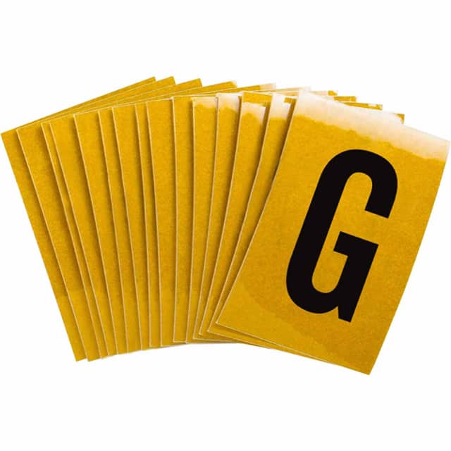 5920-G B997 BRADYLITE N&L BLK/RELF YEL