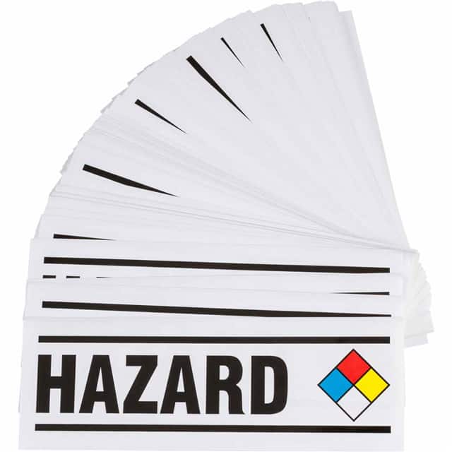 8816 B946,3.5"HX10"W, HAZARD, NFPA, 2