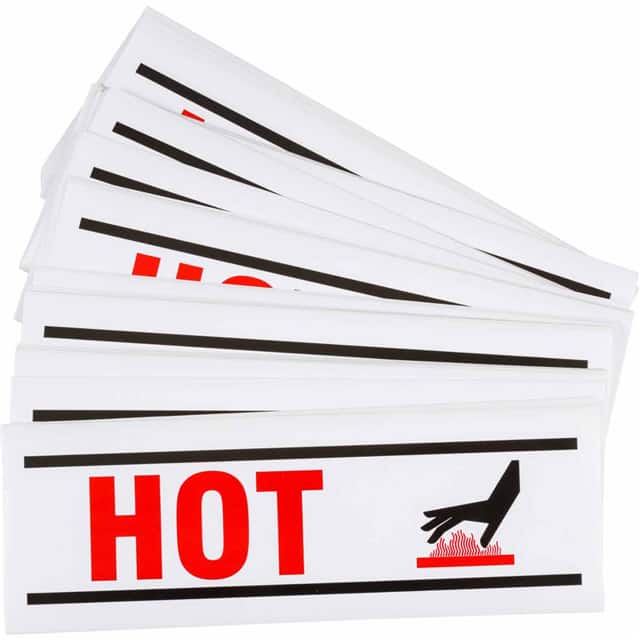 8817 B946,3.5"HX10"W, BLK&RE/WHT,HOT