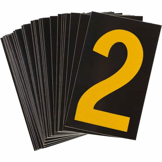 5890-2 B997 BRADYLITE N&L REFL YEL/BLK