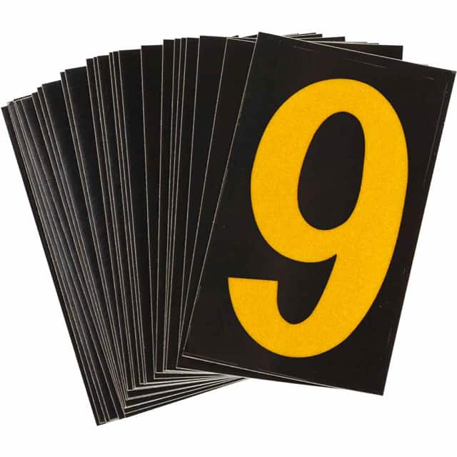 5000-9 B997 BRADYLITE N&L REFL YEL/BLK