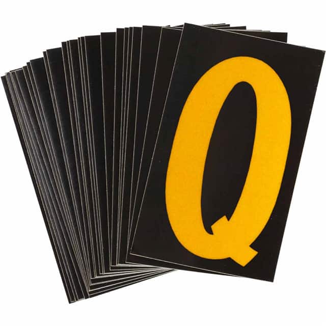 5890-Q B997 BRADYLITE N&L REFL YEL/BLK