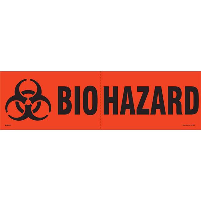 17753LS B-485 7X24 BLK/ORG BIOHAZARD