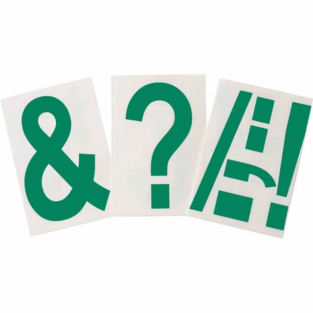 121910 6" X 8" B514 GREEN PUNCTUATION 2