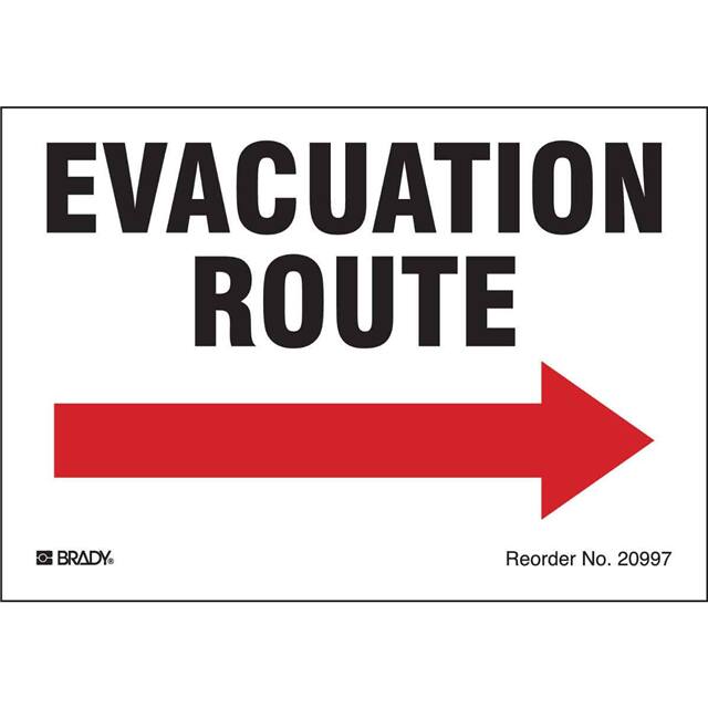 20997LS B-997 3.5X5 8/PK EVACUATION ROUT
