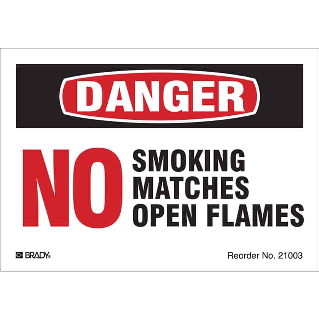 21003LS B-997 3.5X5 8/PK NO SMOKING, MAT
