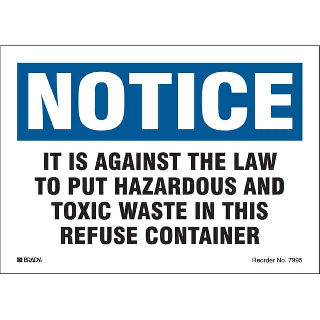 7995LS B302 5X7 10/PK WASTE IN REFUSE C