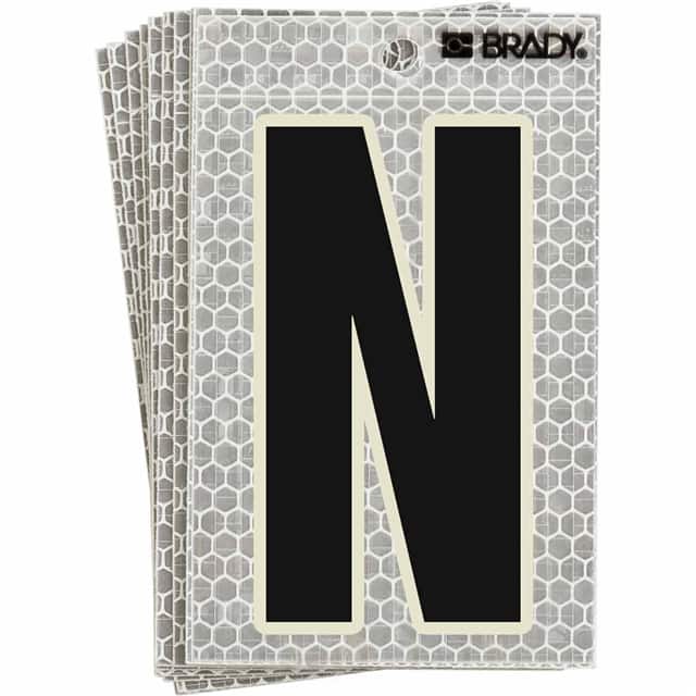 3020-N BRADY 5" SELF ADHESIVE LETTER N
