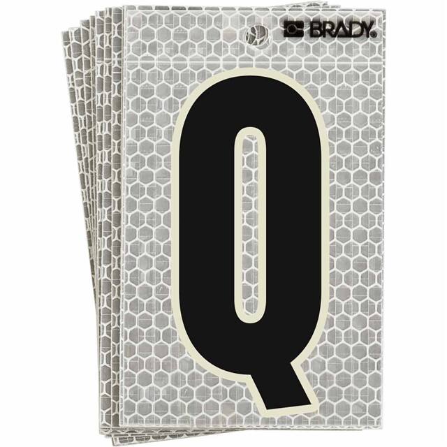 3020-Q BRADY 5" SELF ADHESIVE LETTER Q