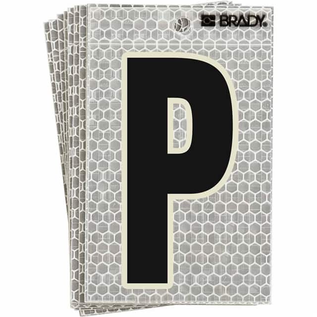 3020-P BRADY 5" SELF ADHESIVE LETTER P