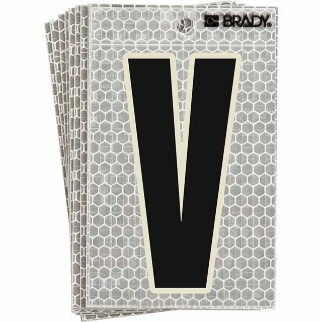 3020-V BRADY 5" SELF ADHESIVE LETTER V