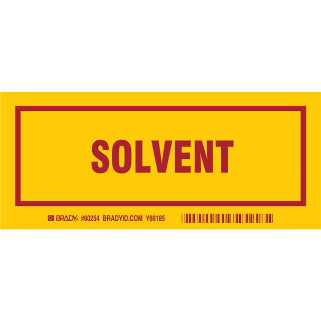 60254 B302, 7.0X3.0", RED/YEL,SOLVENT,