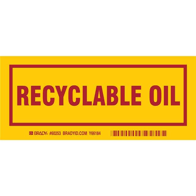 60253 B302, 7.0X3.0", RED/YEL,REC OIL,