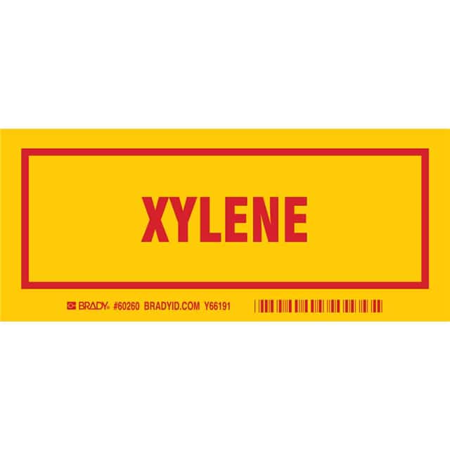 60260 B302, 7.0X3.0", RED/YEL,XYLENE,2