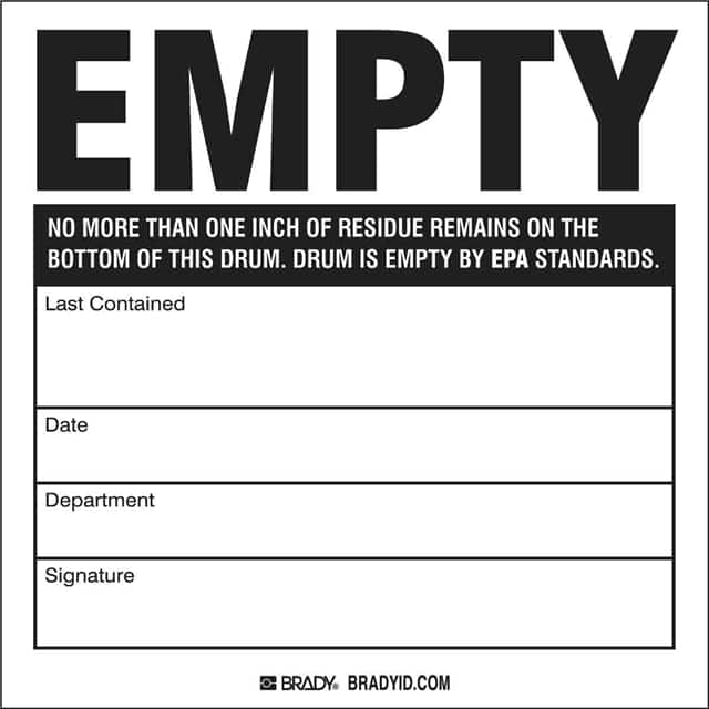 60363 DRUM LABELS