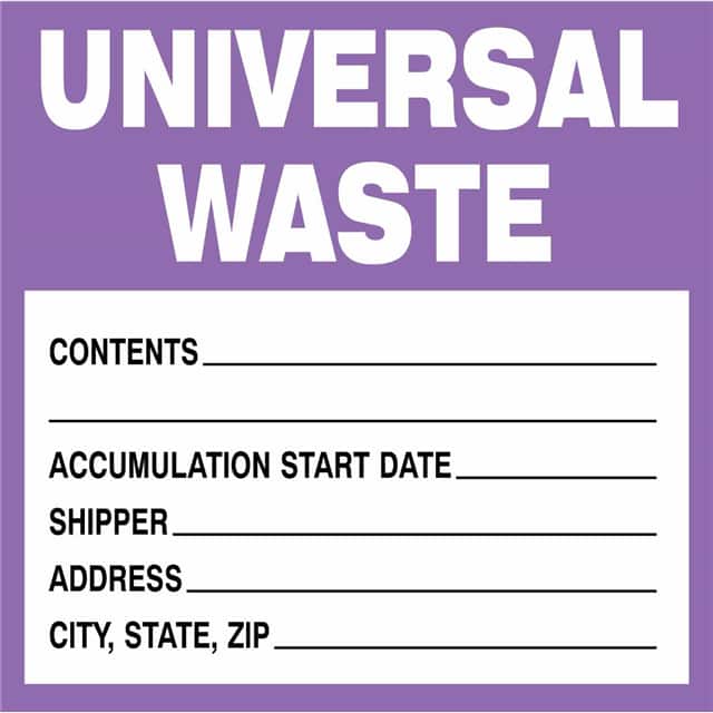 60362 B235 6X6 PUR,BLK/WHT 100/PKG UNI