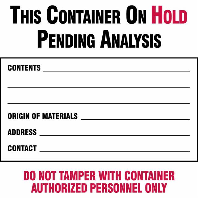 60366 HAZARDOUS WASTE LABELS