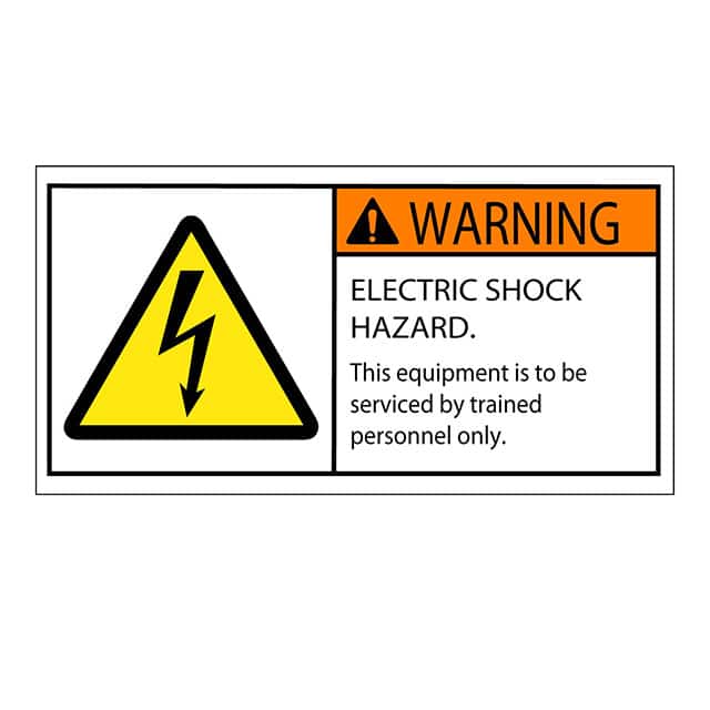 SAFLBL-2X4-031-500/PK SAFETY LABEL - WARNING - ELECTRI