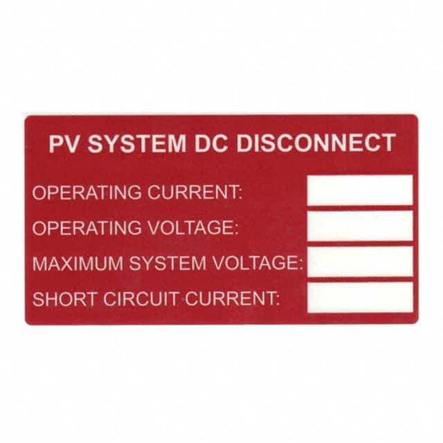 596-00241 LABEL ID/RATINGS 3.75"X2" WHT/RD