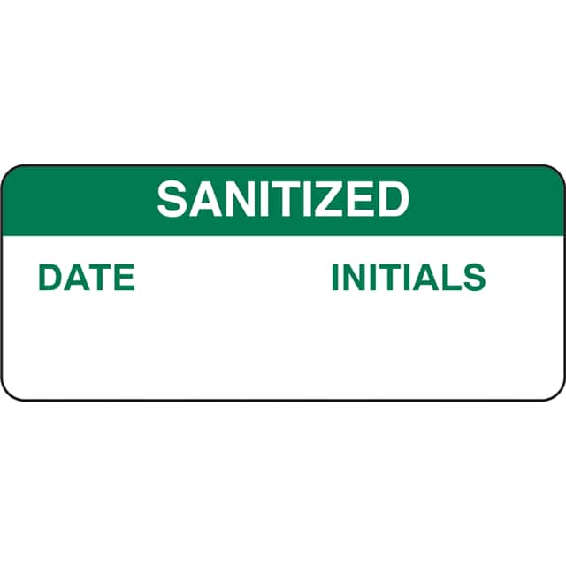 170343 B747, 5/8"X1-1/2 GRN/WHT SANATIZ