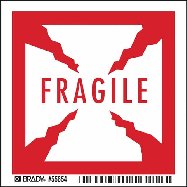 55654 LABEL, HZMT,FRAGILE 4X4,RED/WHT