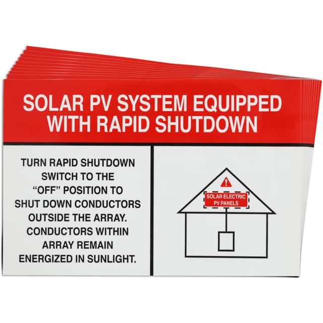 149864 6"X4"B920 SOLAR WHT/RED RPDSHUTD