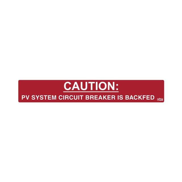 596-00236 LABEL ELECTR WARN 4.12"X0.75" 50