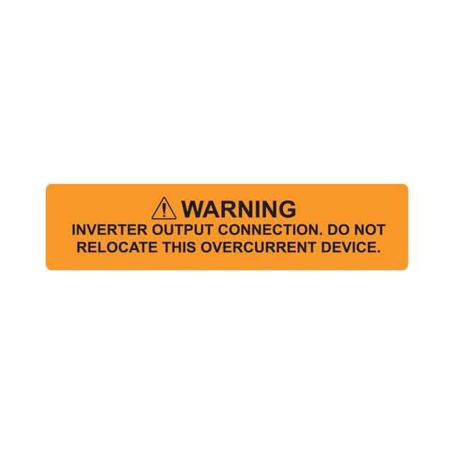 596-00589 LABEL ELECTRL WARN 4.12"X2" 50PC