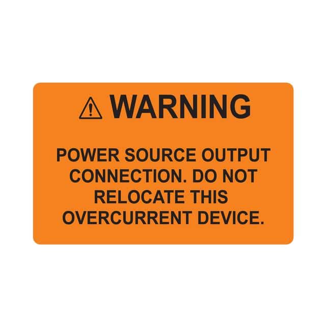 596-00883 WARNING INVERTER 2017 50/RL