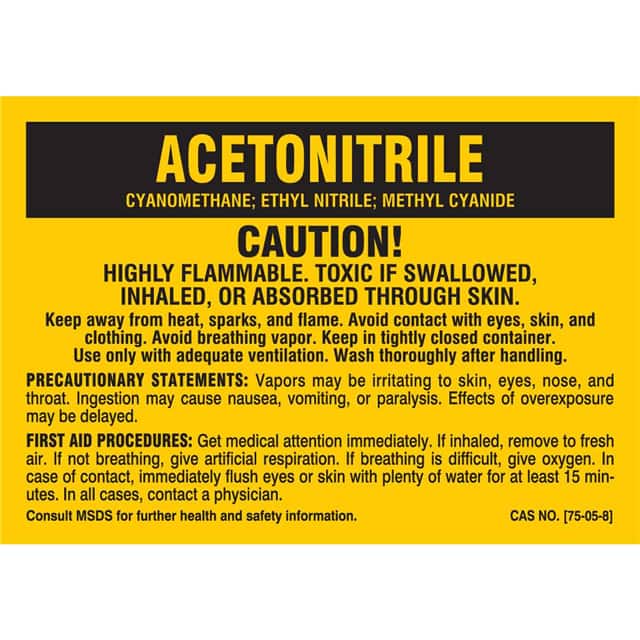 8181QLS B-302 3.5X5 25/PK ACETONITRILE L