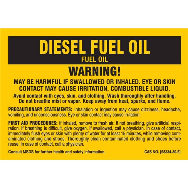 7254QLS B-302 3.5X5 25/PK DIESEL FUEL OI