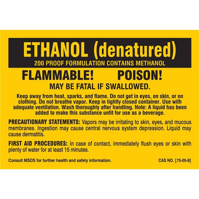 7258QLS B302 3.5X5 25/PK ETHANOL DENATUR