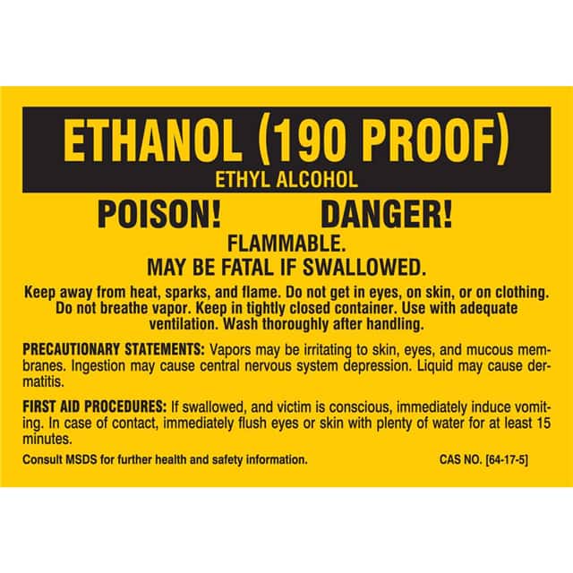 7259QLS B-302 3.5X5 25/PK ETHANOL 190 PR