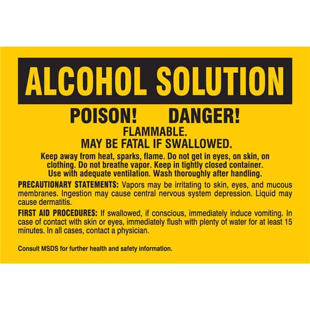 20196QLS B-302 3.5X5 25/PK ALCOHOL SOLUTI