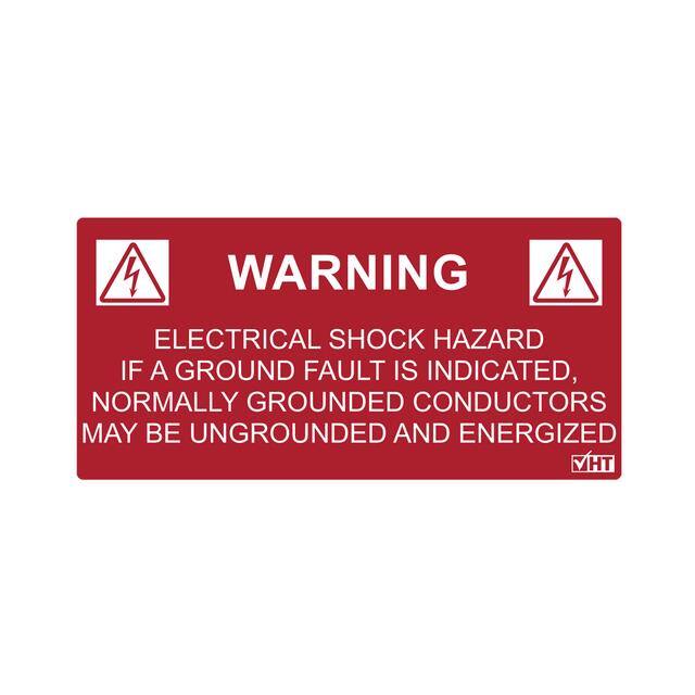 596-00234 LABEL ELECTRL WARN 4.12"X2" 50PC