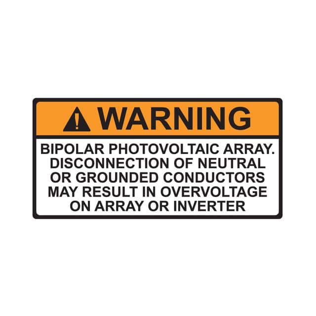 596-00590 LABEL ELECTRL WARN 3.75"X2"