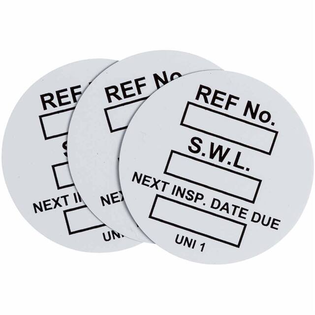 UNI-UNI WHITE UNVRSAL TAG INSRT SAFE WRK LD 10