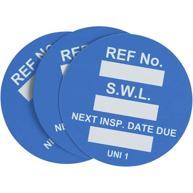 UNI-UNI BLUE UNVRSAL TAG INSRT SAFE WRK LD 10