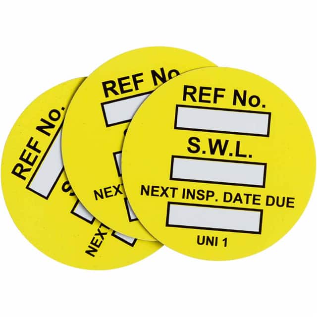 UNI-UNI YELLOW UNVRSAL TAG INSRT SAFE WRK LD 10