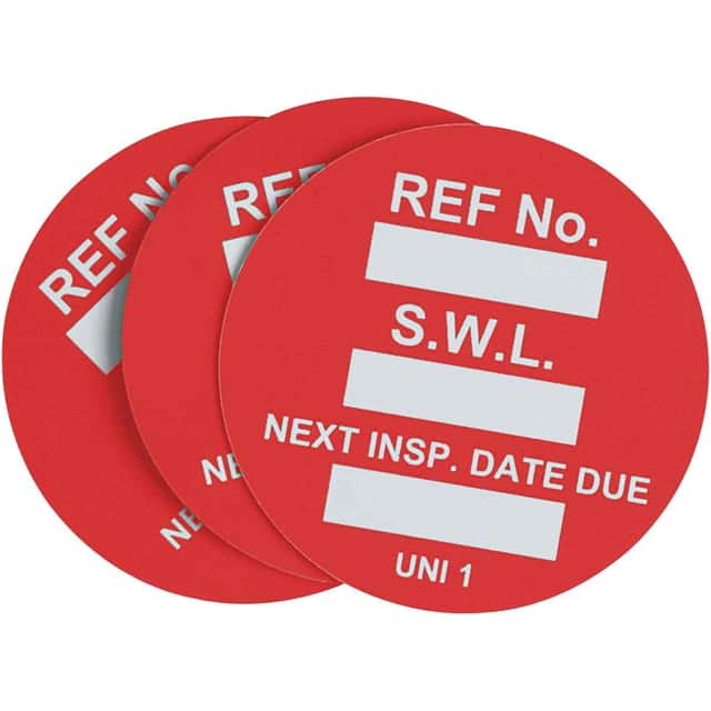 UNI-UNI RED UNVRSAL TAG INSRT SAFE WRK LD