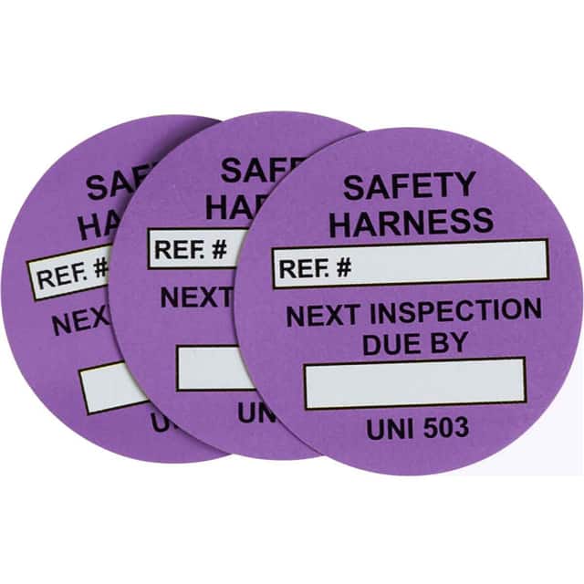 UNI-UNI 503 PURPLE UNVERSAL TAG INSRT SFTY HRNSS 10